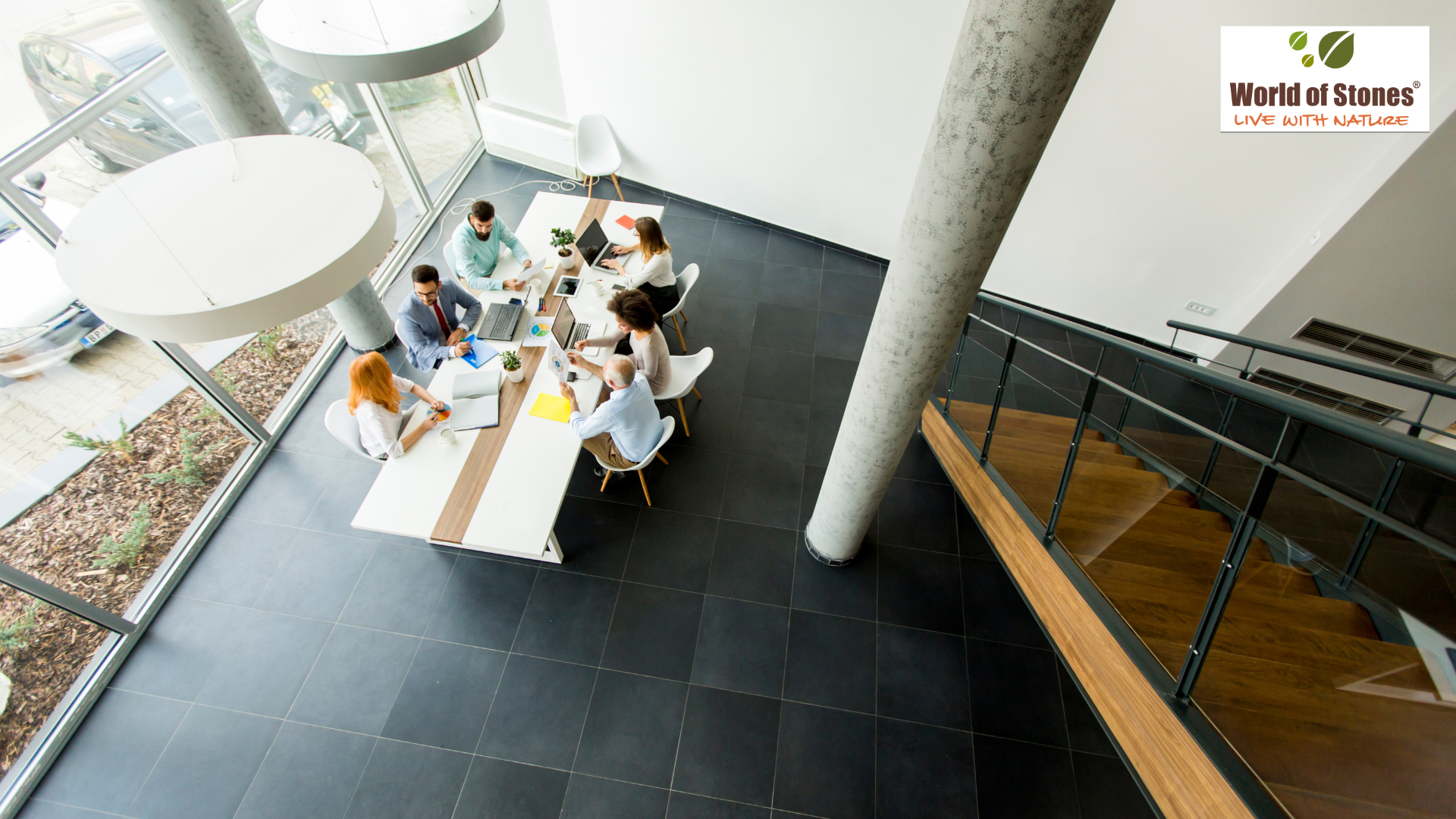 Best Office Natural Stone Flooring Ideas and Types